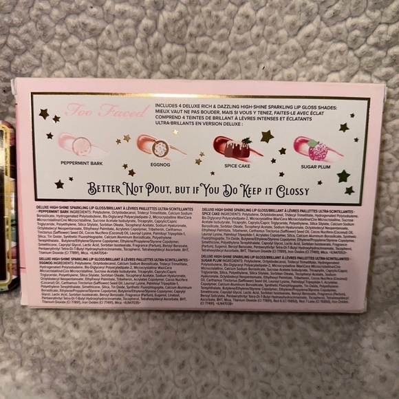 Too Faced Sugar Pop Eyeshadow Palette & Better Not pout If You Do Keep It Glossy - Picture 9 of 11